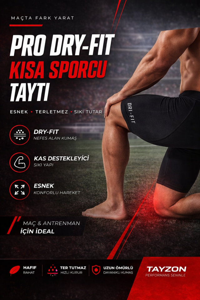 Pro Kısa Futbol Taytı