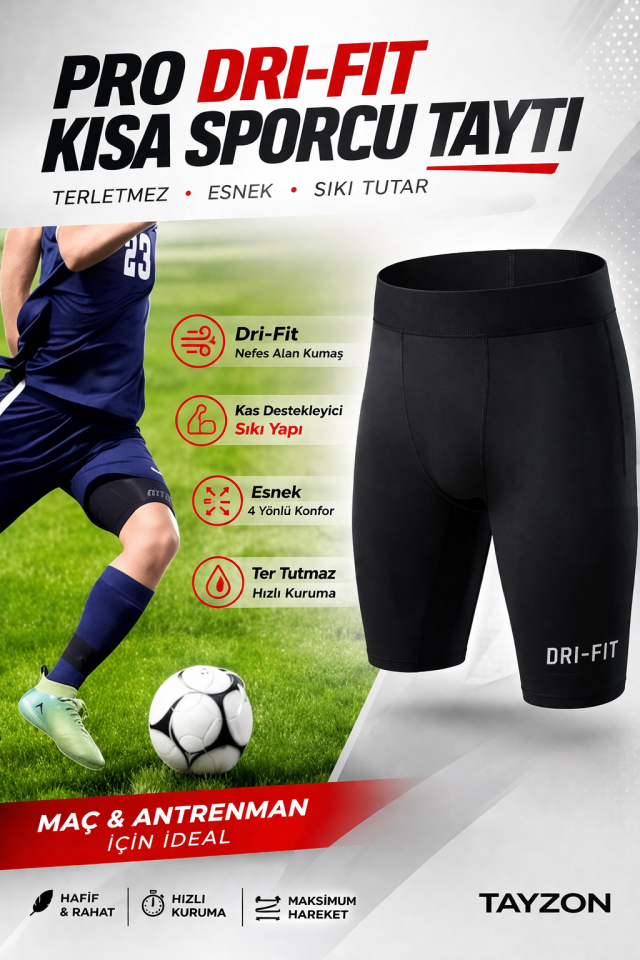 Pro Kısa Futbol Taytı