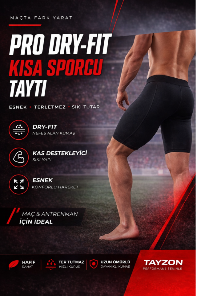 Pro Kısa Futbol Taytı