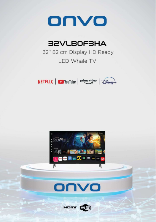 Onvo 32 OV80 32" 81 Ekran Android 13 Smart LED TV